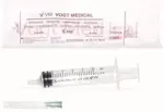 Шприц Vogt Medical 3-х компонентный, 5 мл, шприц в комплекте с иглой, 100 шт, 22G (0,7х40) Шприц Vogt Medical 3-х компонентный, 5 мл, шприц в комплекте с иглой, 100 шт, 22G (0,7х40) фото 2