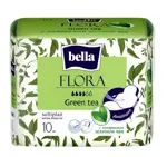 Bella Flora, прокладки женские гигиенические, 10 шт, зеленый чай, 4 капли фото 