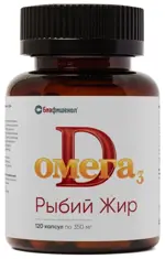Биафишенол рыбий жир Омега-3 D3, капсулы, 120 шт. фото 