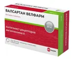 Валсартан Велфарм, 80 мг, таблетки, покрытые пленочной оболочкой, 90 шт. фото 