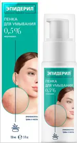 Эпидерил Demodex Пенка для умывания с метронидазолом и травами, 0.5%, пенка для лица, 150 мл, 1 шт. фото