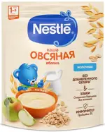 Nestle Каша молочная овсяная, каша детская молочная, 200 г, 1 шт, с яблоком фото