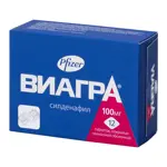 Виагра, 100 мг, таблетки, покрытые пленочной оболочкой, 12 шт. Виагра, 100 мг, таблетки, покрытые пленочной оболочкой, 12 шт. фото 4