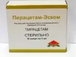 Пирацетам-Эском, 200 мг/мл, раствор для внутривенного и внутримышечного введения, 5 мл, 10 шт. фото 