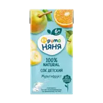 Фрутоняня Сок, сок, 200 мл, 1 шт, мультифрукт, без сахара фото