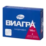 Виагра, 100 мг, таблетки, покрытые пленочной оболочкой, 2 шт. Виагра, 100 мг, таблетки, покрытые пленочной оболочкой, 2 шт. фото 3