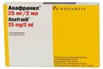 Анафранил, 12.5 мг/мл, раствор для внутривенного и внутримышечного введения, 2 мл, 10 шт. фото 