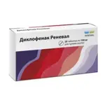 Диклофенак Реневал, 100 мг, таблетки с пролонгированным высвобождением, покрытые пленочной оболочкой, 20 шт. фото 