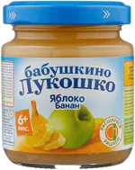 Бабушкино Лукошко Пюре, пюре, 100 г, 1 шт, яблоко + банан фото