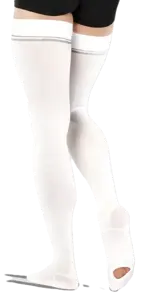Tonus Elast Hospital Чулки компрессионные антиэмболические, 1 класс компрессии, р. 6, пара, 1 шт, белого цвета, рост 158-170 см, арт. 0403 фото 2