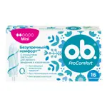 O.b. ProComfort mini, тампоны женские гигиенические, 16 шт. O.b. ProComfort mini, тампоны женские гигиенические, 16 шт. фото 1