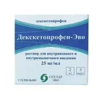 Декскетопрофен-ЭВО, 25 мг/мл, раствор для внутривенного и внутримышечного введения, 2 мл, 5 шт. фото