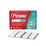 Ренни, 680 мг+80 мг, таблетки жевательные, 12 шт, мята, без сахара Ренни, 680 мг+80 мг, таблетки жевательные, 12 шт, мята, без сахара фото 1