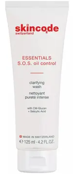Skincode Essentials S.0.S Oil Control, средство очищающее, 125 мл, 1 шт, для жирной кожи фото
