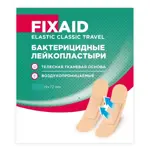 Fixaid Elastic Classic Travel Лейкопластыри бактерицидные, 1.9 см х 7.2 см, лейкопластырь, 20 шт, телесный, тканевая основа фото 