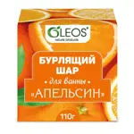 Oleos шар бурлящий для ванн, 110 г, 1 шт, апельсин фото