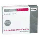 Азитромицин Форте-Алиум, 500 мг, таблетки, покрытые пленочной оболочкой, 3 шт. фото