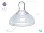 Roxy-kids Соски сменные силиконовые для бутылочек, 6+ мес, 2 шт, быстрый поток, арт. RBTL-003-L фото 2