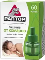 Раптор Жидкость от комаров 60 ночей, жидкость для фумигатора, 1 шт, без запаха фото