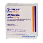 Депакин хроно, 300 мг, таблетки пролонгированного действия, покрытые оболочкой, 100 шт. фото
