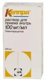 Кеппра, 100 мг/мл, раствор для приема внутрь, 300 мл, 1 шт. фото