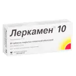 Леркамен 10, 10 мг, таблетки, покрытые пленочной оболочкой, 60 шт. фото