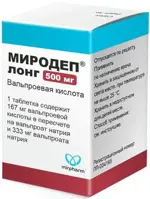 Миродеп Лонг, 500 мг, таблетки пролонгированного действия, покрытые оболочкой, 100 шт. фото