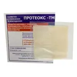 Протеокс-ТМ Салфетка с трипсином и мексидолом, 10 см х 10 см, салфетки стерильные, 1 шт. фото 2