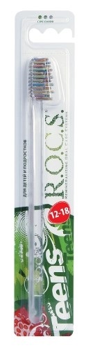 ROCS Teens Зубная щетка для детей и подростков, щетка зубная, 1 шт, 12-18 лет, средней жесткости ROCS Teens Зубная щетка для детей и подростков, щетка зубная, 1 шт, 12-18 лет, средней жесткости фото 2