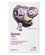 Витатека Цинк хелат, 25 мг, таблетки, 30 шт. Витатека Цинк хелат, 25 мг, таблетки, 30 шт. фото 1