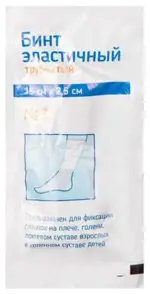 Бинт медицинский эластичный сетчато-трубчатый фиксирующий, размер №3, 1 шт, 15 см х 2.5 см фото