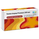 Калия йодид Реневал, 200 мкг, таблетки, 112 шт. фото 