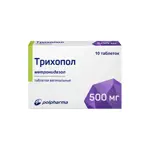 Трихопол (таблетки вагинальные), 500 мг, таблетки вагинальные, 10 шт. фото