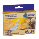 С-Пласт Бактерицидный пластырь набор Экономный, пластырь медицинский, 24 шт. фото