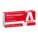 Моксонидин-Акрихин, 0.2 мг, таблетки, покрытые пленочной оболочкой, 10 шт. Моксонидин-Акрихин, 0.2 мг, таблетки, покрытые пленочной оболочкой, 10 шт. фото 3