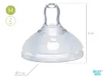 Roxy-kids Соски сменные силиконовые для бутылочек, 3+ мес, 2 шт, средний поток, арт. RBTL-002-M Roxy-kids Соски сменные силиконовые для бутылочек, 3+ мес, 2 шт, средний поток, арт. RBTL-002-M фото 2