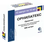 Орнилатекс, 500 мг/мл, концентрат для приготовления раствора для инфузий, 10 мл, 10 шт. фото