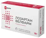 Лозартан Велфарм, 100 мг, таблетки, покрытые пленочной оболочкой, 30 шт. фото