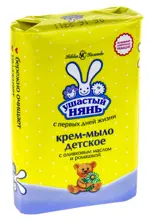 Ушастый Нянь Мыло с оливковым маслом и экстрактом ромашки, мыло детское, 90 г, 1 шт. фото
