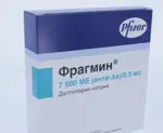 Фрагмин, раствор для внутривенного и подкожного введения, 0.3 мл, 10 шт, 7500 анти-Ха МЕ/0.3 мл фото 