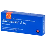Бисогамма, 5 мг, таблетки, покрытые пленочной оболочкой, 30 шт. фото
