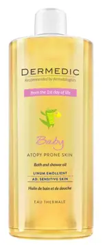 Дермедик Baby Emolient Linum Atopy Prone Skin Bath and Shower Oil, масло, 500мл, 1 шт, для детей с рождения фото