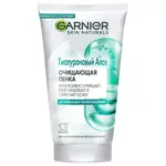 Garnier Skin Naturals алоэ-пенка очищающая гиалуроновая, пенка, 150 мл, 1 шт. фото