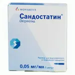 Сандостатин, 0.05 мг/мл, раствор для внутривенного и подкожного введения, 1 мл, 5 шт. фото 