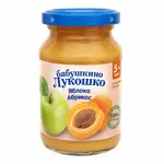 Бабушкино Лукошко Пюре, пюре, 190 г, 1 шт, яблоко + абрикос фото