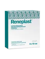 Reneplast Самоклеящаяся послеоперационная повязка пластырного типа, 9 см х 10 см, повязка стерильная, 10 шт. фото