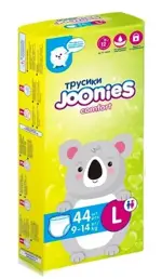 Joonies Premium Soft Подгузники-трусики для детей, 9-14 кг, 44 шт, р. L фото