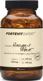 Фортевит Эксперт Омега-3 Макс, 600 мг, капсулы, 30 шт. фото