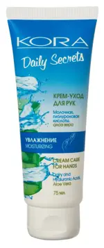 Kora Daily Secrets Крем-уход для рук Увлажнение, крем для рук, 75 мл, 1 шт. фото