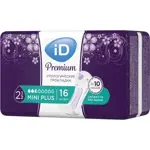 ID Premium Mini Plus Прокладки урологические, прокладки урологические, 16 шт, 2.5 капли ID Premium Mini Plus Прокладки урологические, прокладки урологические, 16 шт, 2.5 капли фото 1